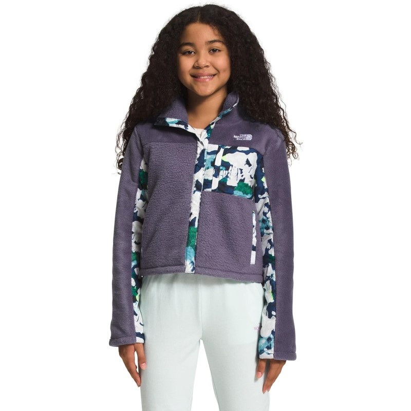 THE NORTH FACE Girls’ Fleece Mashup Jacket(Lunar Slate) - The North Face