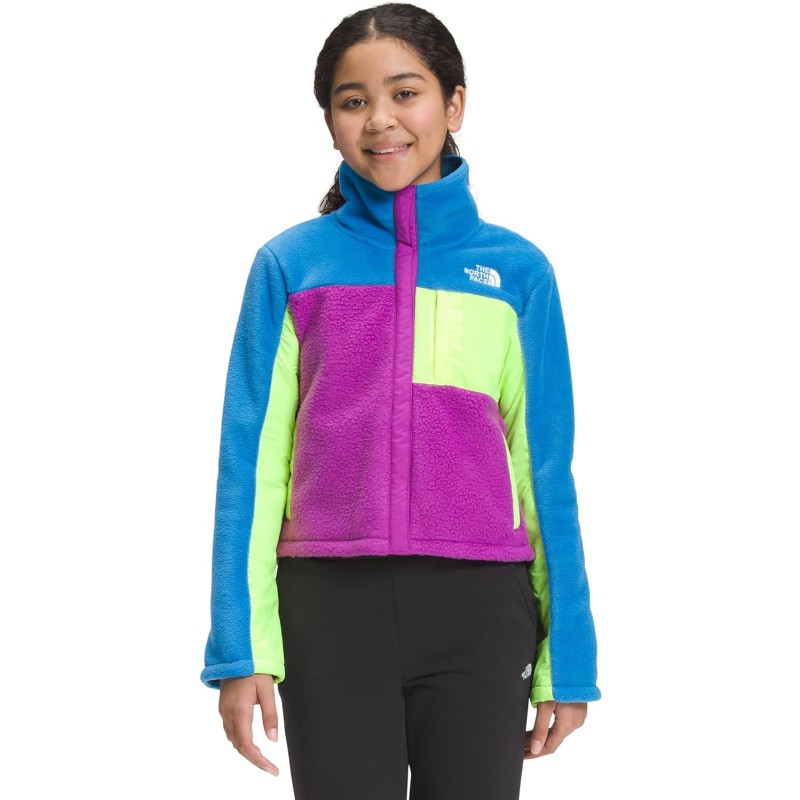 THE NORTH FACE Girls’ Fleece Mashup Jacket(Super Sonic Blue) - The ...